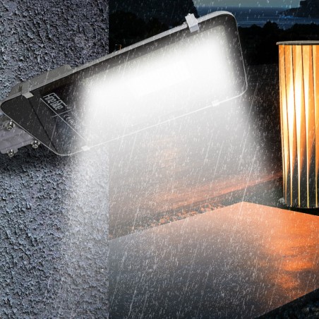 Lampadaire conduit smd à charge solaire 000114 avec télécommande 60W et support