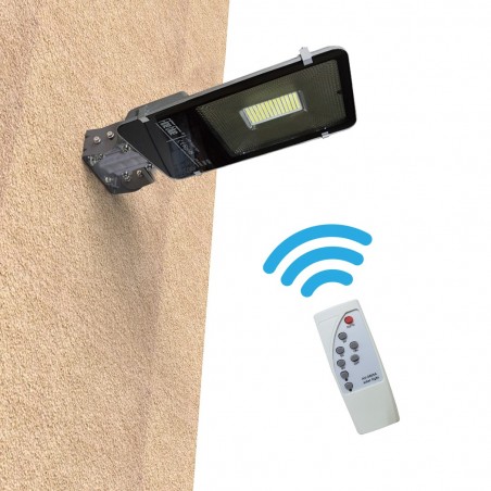 Lampadaire conduit smd à charge solaire 000114 avec télécommande 60W et support