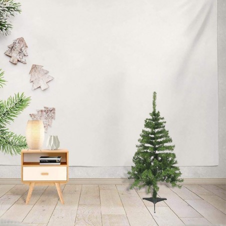 Arbre de Noël 120H cm 164068 avec 145 branches pliantes en PVC épicéa artificiel