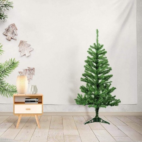 Arbre de Noël 150H cm 245005 avec 200 branches pliantes en PVC épicéa artificiel