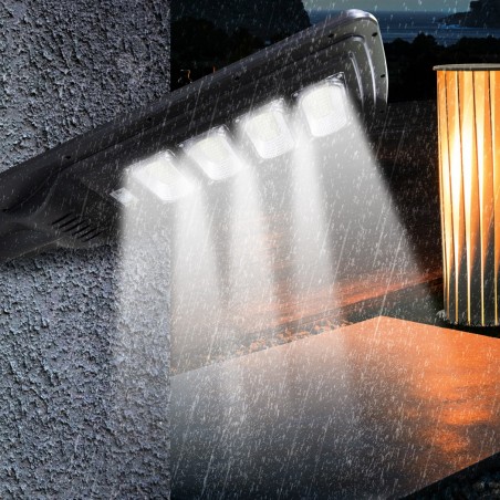 Lampadaire de charge solaire 000107 télécommande, capteur de mouvement 120W 192