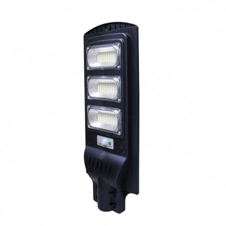Lampadaire rechargeable solaire 809002 télécommande, détecteur crépusculaire 90W