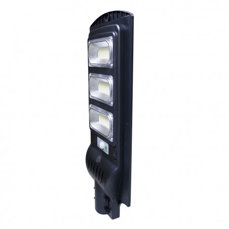 Lampadaire rechargeable solaire 809002 télécommande, détecteur crépusculaire 90W