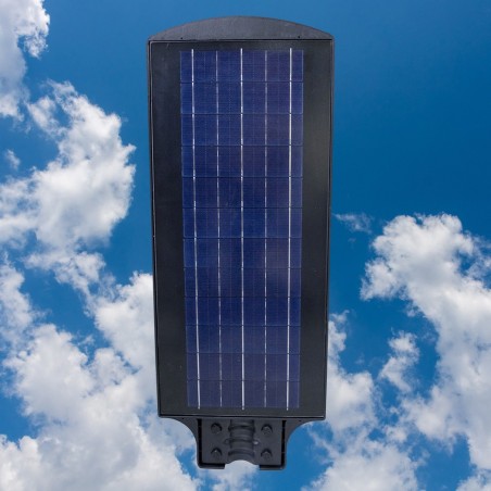 Lampadaire rechargeable solaire 809002 télécommande, détecteur crépusculaire 90W