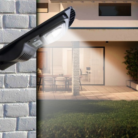 Lampadaire solaire 803000 avec capteur de mouvement 48 Led 30W