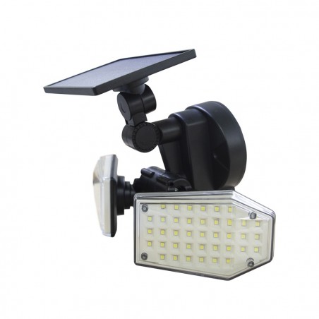 Lampe de panneau solaire grand-angle 270°. 78 LED 640788 capteur de mouvement