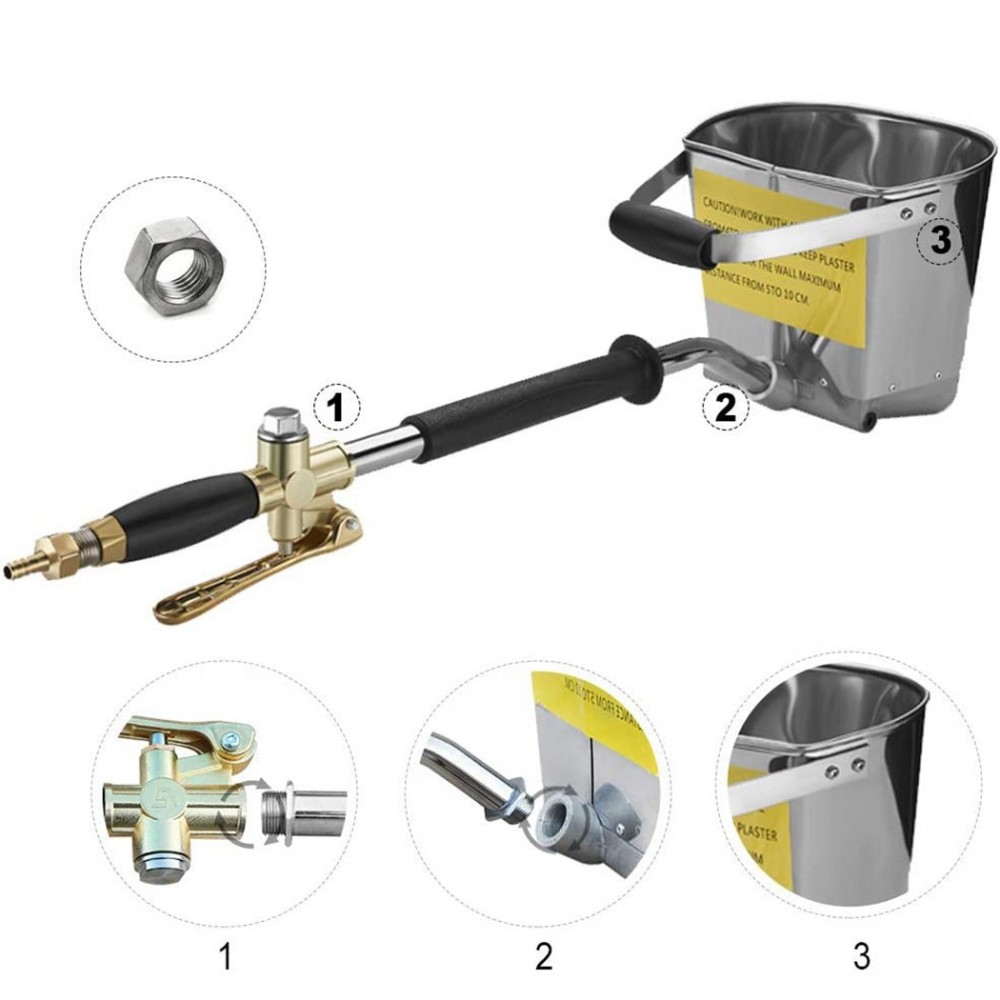 Machine de pulvérisation de mastic et de ciment...