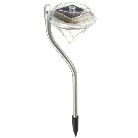 Lampe led rgb énergie solaire 32 cm en forme de diamant marqueur