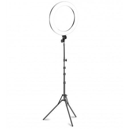 Lampe à anneau de lumière led, selfie 26cm avec trépied 187134 potentiomètre