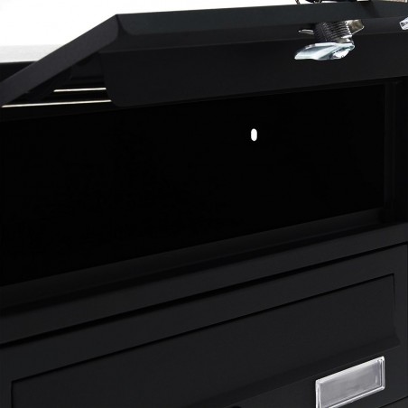 Boîte aux lettres condominial 10 places avec support 160x60x17 cm ANTRACITE