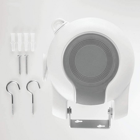 Séchoir à linge espace de rangement escamotable par mur extensible jusqu’à 15mt