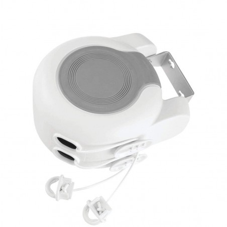 Séchoir à linge espace de rangement escamotable par mur extensible jusqu’à 15mt