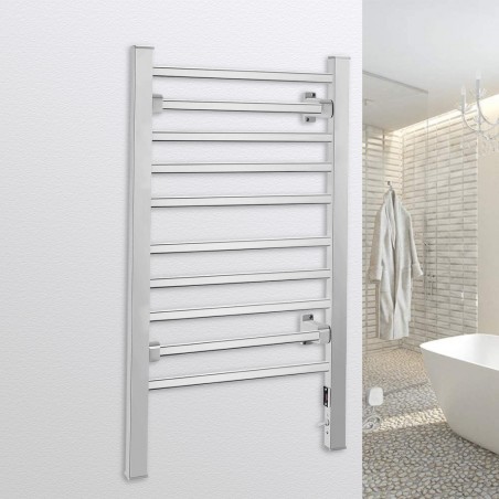 Porte-serviettes électrique thermomeuble 150W du sol et du mur 53xh92 cm
