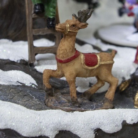 Village de Noël décoration MAISON 361008 mouvement lumières musique 19x16x22cm