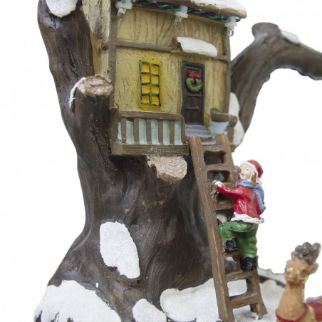 Village de Noël décoration MAISON 361008 mouvement lumières musique 19x16x22cm