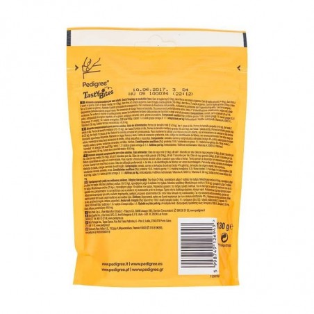 Pedigree Tasty minis avec oméga 3 et vitamine E 126943 poulet et canard 130g