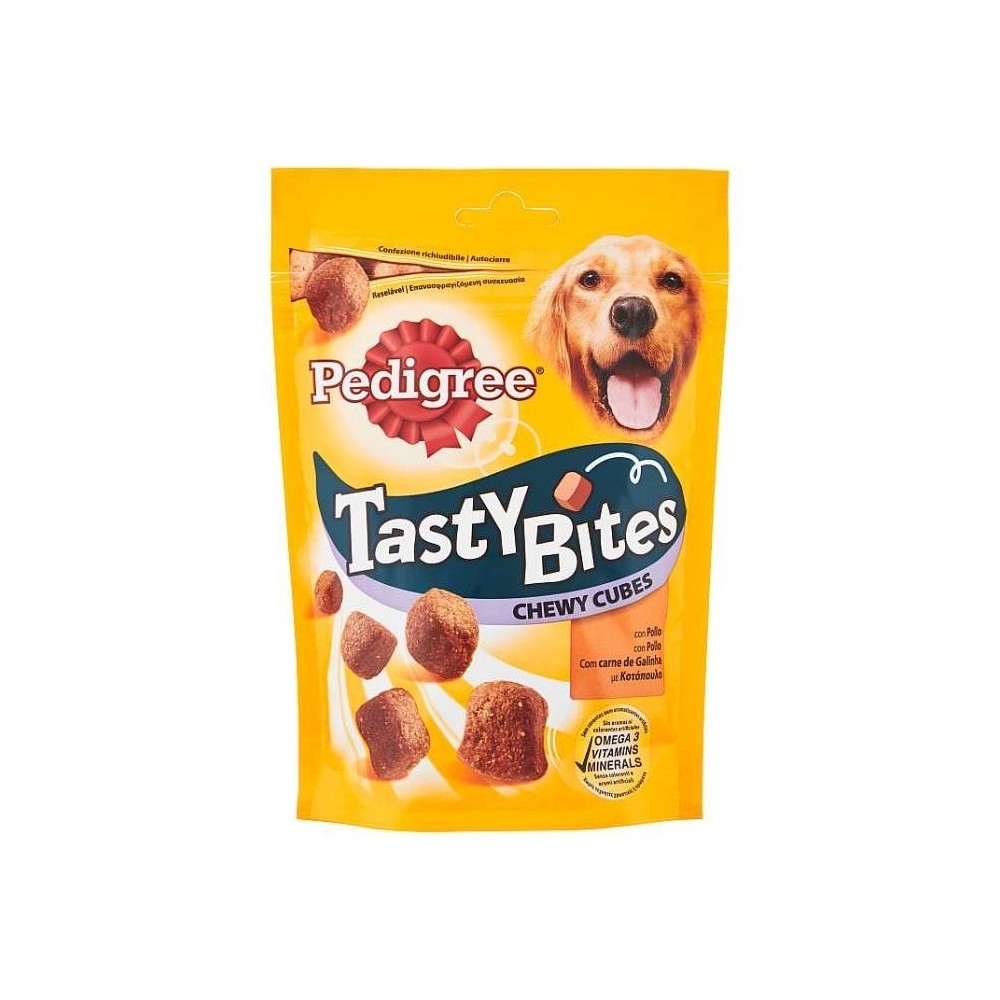 Pedigree Tasty minis avec oméga 3 et vitamine E 126943 poulet et canard 130g