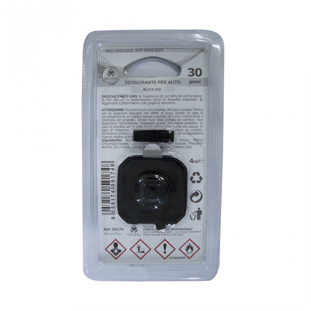 Désodorisant Setablu voiture 591748 arôme noir...