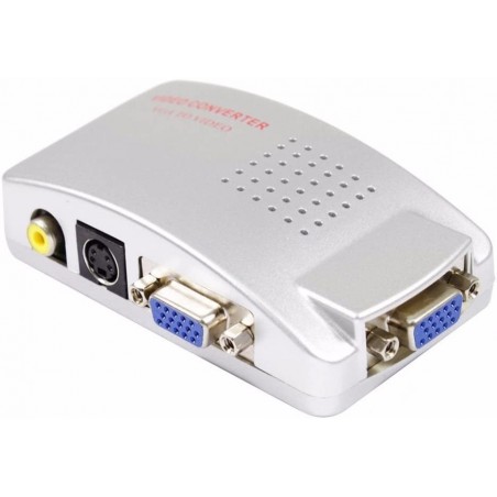 Convertisseur vidéo 819019 haute résolution de vga à rca s-vidéo tv pc portable
