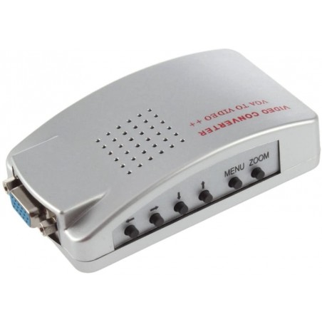 Convertisseur vidéo 819019 haute résolution de vga à rca s-vidéo tv pc portable