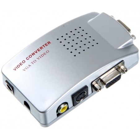 Convertisseur vidéo 819019 haute résolution de vga à rca s-vidéo tv pc portable