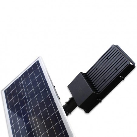 Lampadaire lumineux led route 200W support 062004 panneau solaire crépusculaire