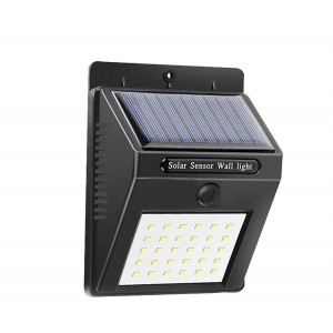 Projecteur mural à charge solaire et capteur de mouvement SMD led 20 LED 1200mah