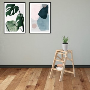 Échelle 3 marches art 110 escalier en bois 40x59x63 cm... 2
