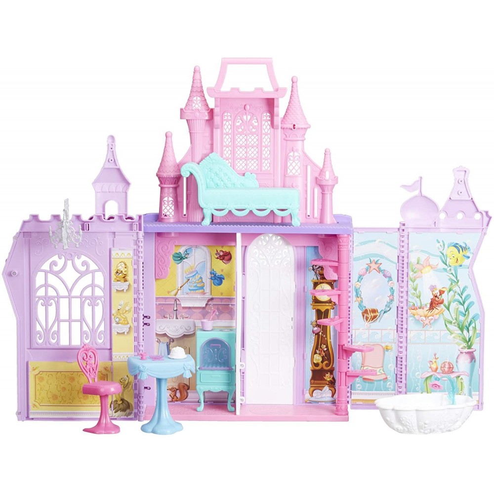 Château Disney Princess 488919 à assembler 13 pièces en mallette refermable