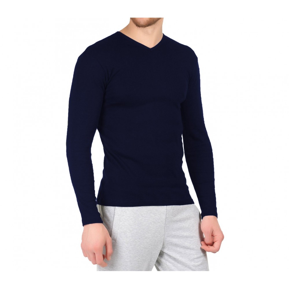 VKA27 Sous-pull modèle CARTER col en V pour homme effet thermique