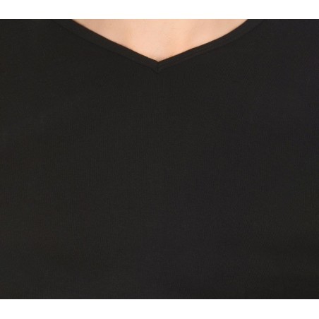 VKA27 Pack de 5 sous-pulls CARTER pour homme slim fit effet thermique col en V