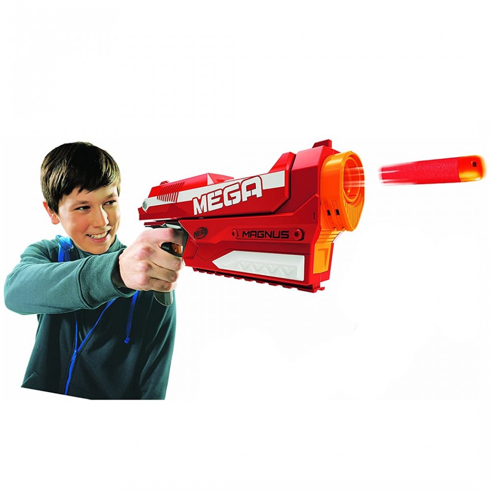 Nerf Mega Magnus 305124 pistolet jouet enfants lance fléchettes de plus de 25 m