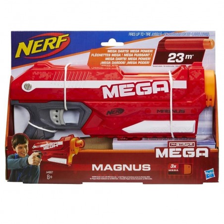 Nerf Mega Magnus 305124 pistolet jouet enfants lance fléchettes de plus de 25 m