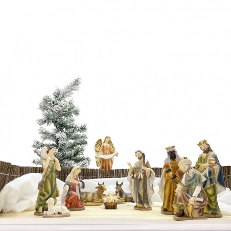 Nativité, pour la crèche 277948 avec 7 personnages en résine décoration de Noël