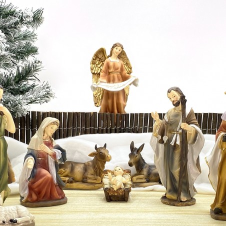 Nativité, pour la crèche 277948 avec 7 personnages en résine décoration de Noël