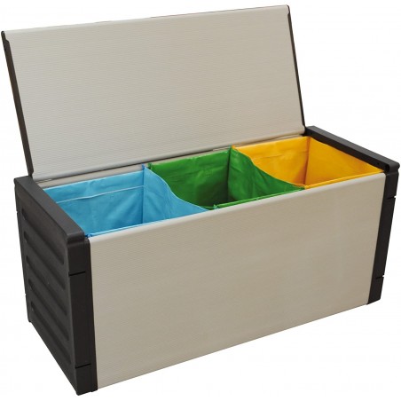 Banc 3 compartiments avec sacs collecteurs 9240 coffret 85x39x34 cm
