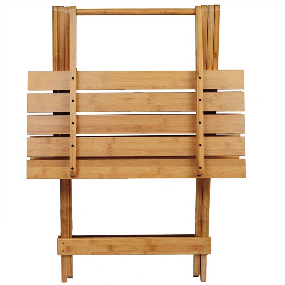 Table pliante 80 x 60 cm en bois naturel art....