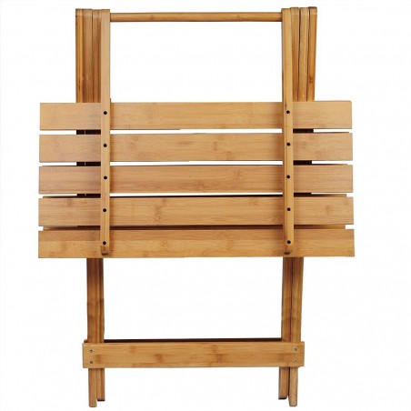 Table pliante 80 x 60 cm en bois naturel art. 292 pliable de jardin