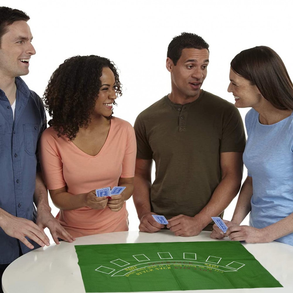 Tapis couvre-table Black Jack 478000 tissu vert...