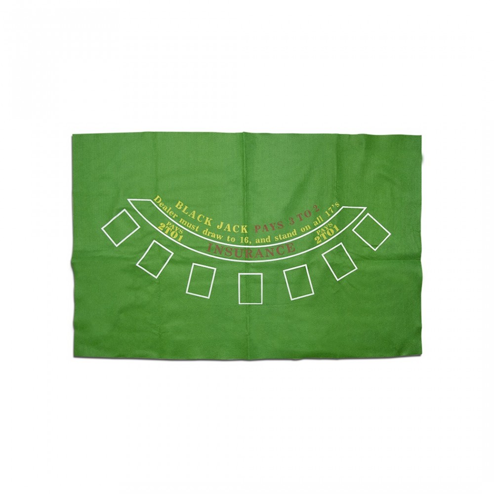 Tapis couvre-table Black Jack 478000 tissu vert...