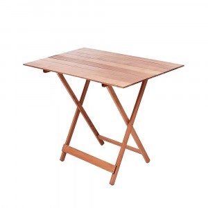 Table pliante 100 x 60 cm en bois naturel pliable table...