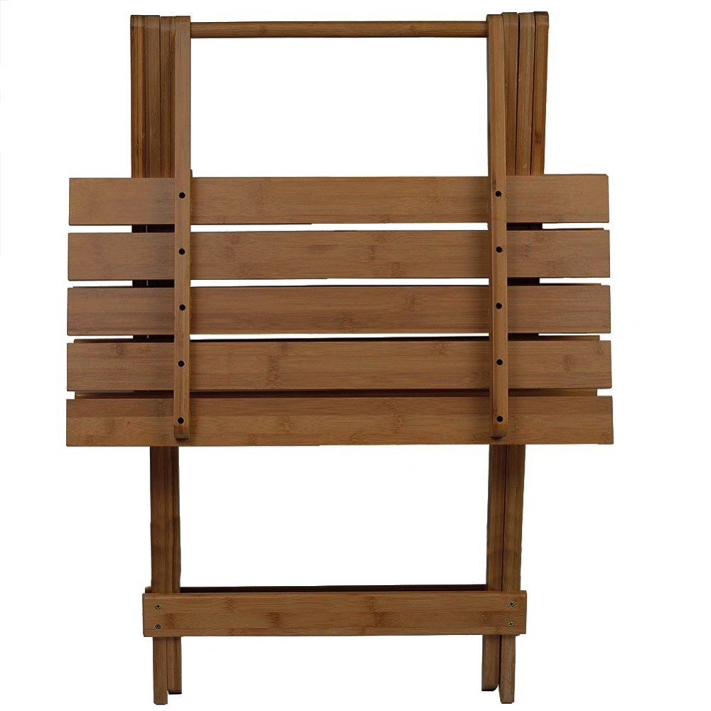 Table pliante 80 x 60 cm bois couleur noyer...