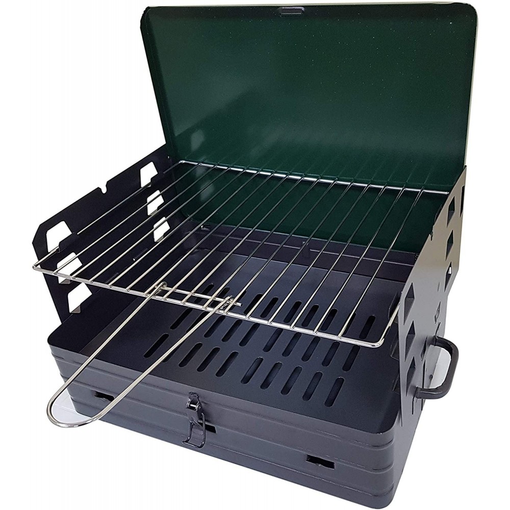 Barbecue pliable avec valise BAR007 42x31xH80 cm avec grille en acier