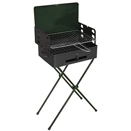 Barbecue pliable avec valise BAR007 42x31xH80 cm avec grille en acier