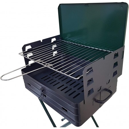 Barbecue pliable avec valise BAR007 42x31xH80 cm avec grille en acier