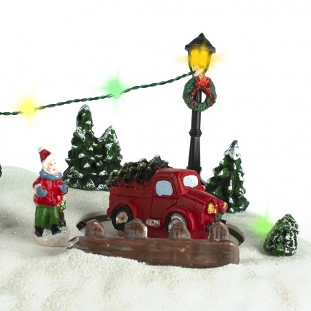 Mobile et décor de Noël 361002 avec magasin lumières musique, mouvement de Noël