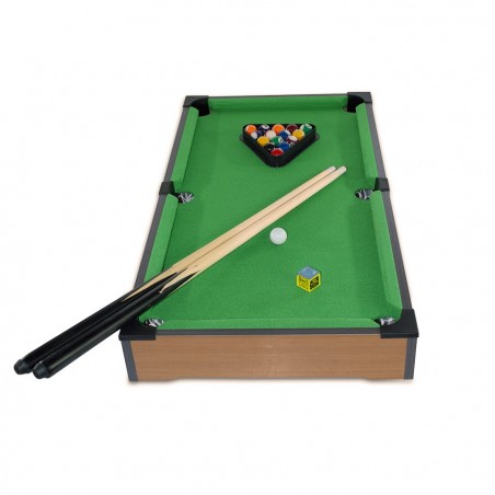 Jeu de table de billard de table 70x37x8H cm structure en bois carambole