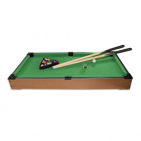 Jeu de table de billard de table 70x37x8H cm structure en bois carambole