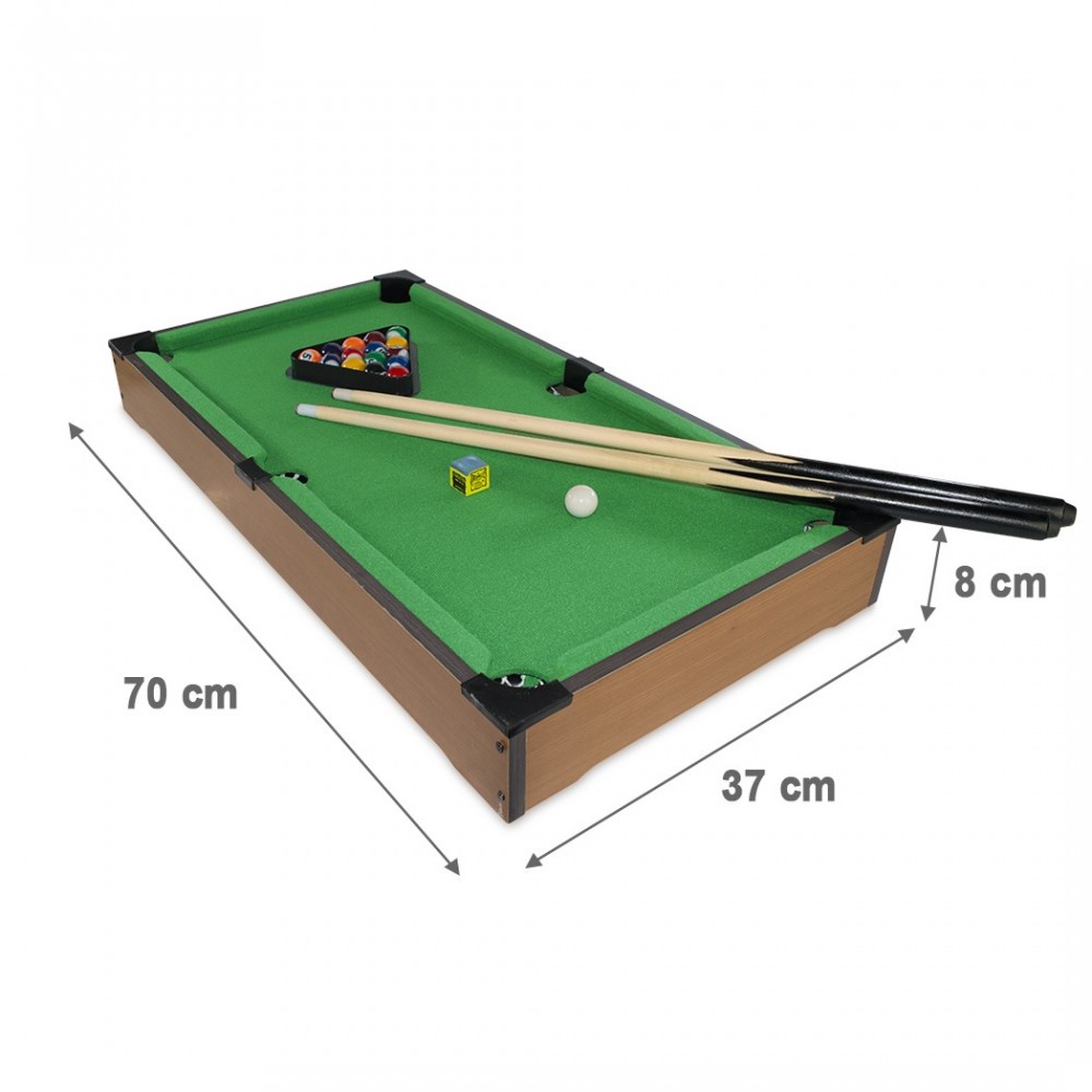 Jeu de table de billard de table 70x37x8H cm...