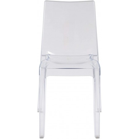 Set 4 pièces Chaise CRYSTAL LIGHT Design Transparent, Polycarbonate 42x38xH83 cm